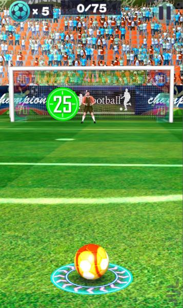 بازی فوتبال ضربه ازاد - Gameplay image of android game