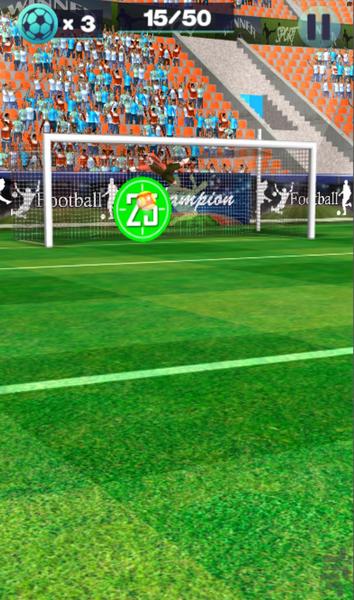 بازی فوتبال ضربه ازاد - Gameplay image of android game