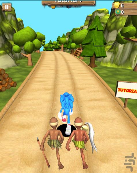بازی سونیک - Gameplay image of android game