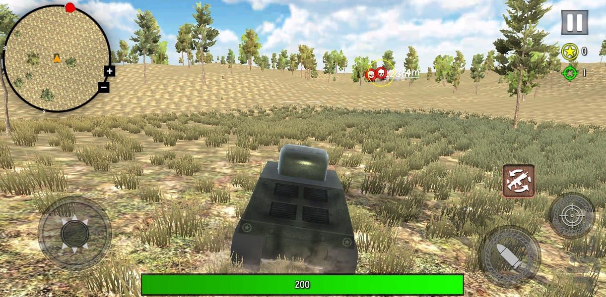 بازی تانک جنگی - Gameplay image of android game