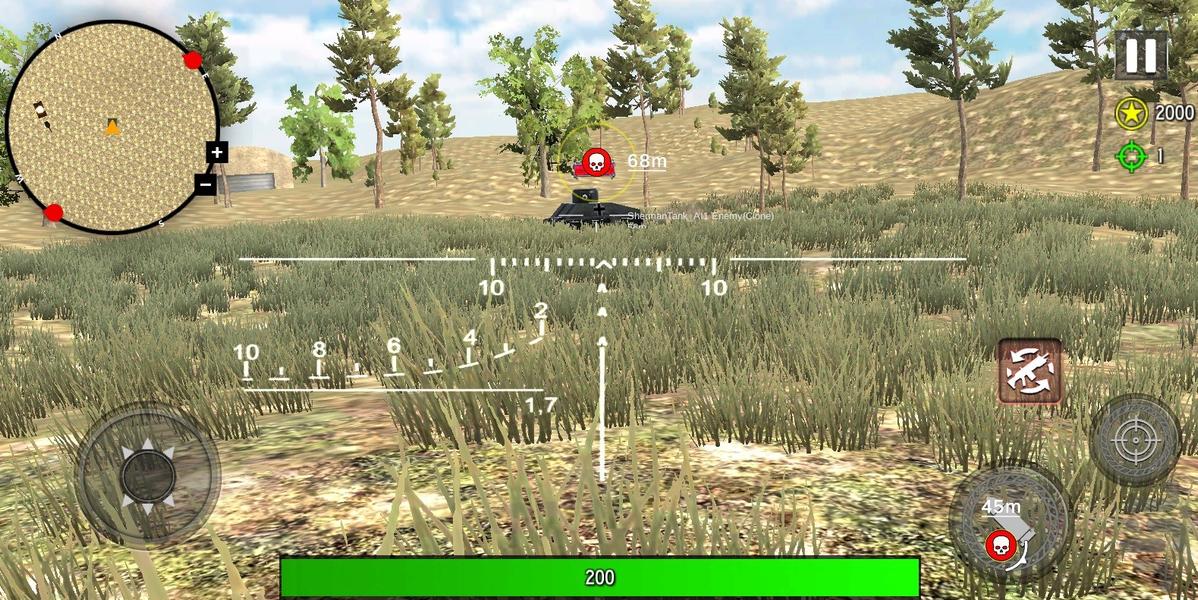 بازی تانک جنگی - Gameplay image of android game