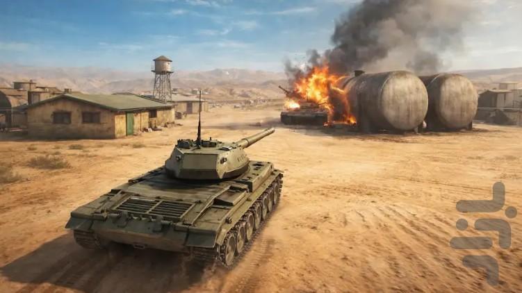 بازی تانک جنگی - Gameplay image of android game