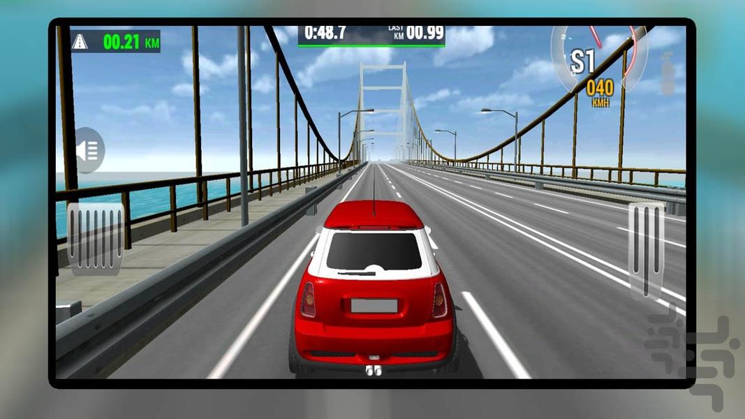 ماشین بازی در ترافیک - Gameplay image of android game