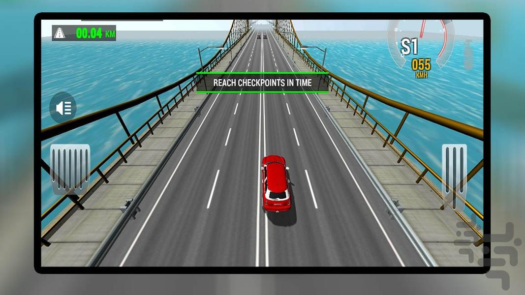 ماشین بازی در ترافیک - Gameplay image of android game