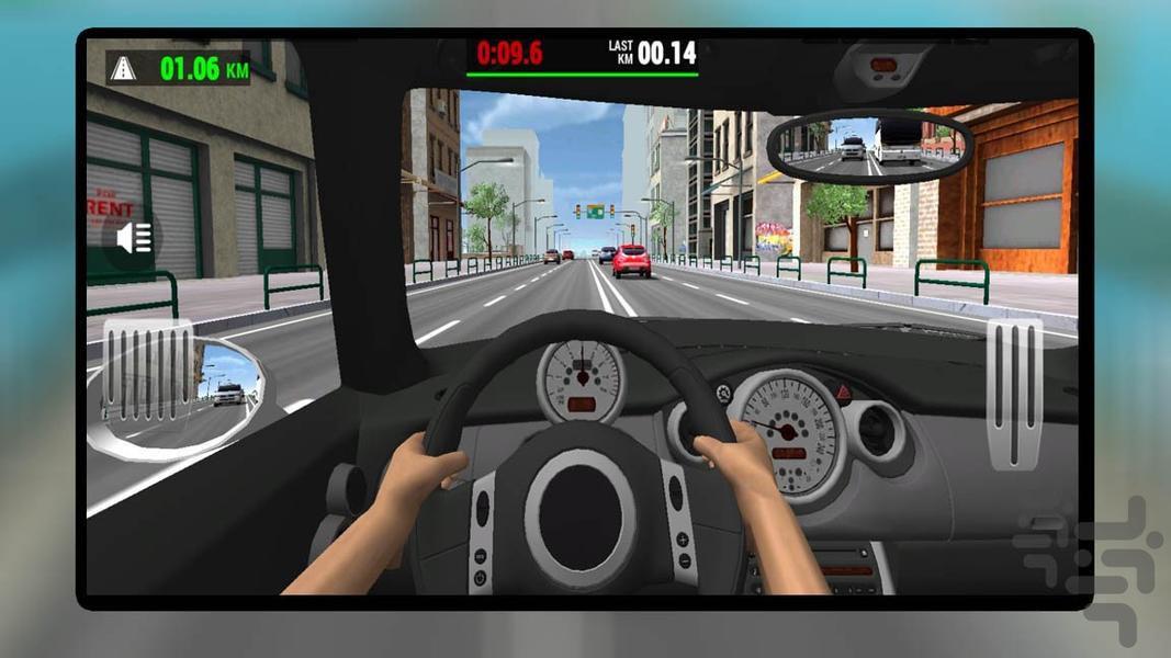 ماشین بازی در ترافیک - Gameplay image of android game