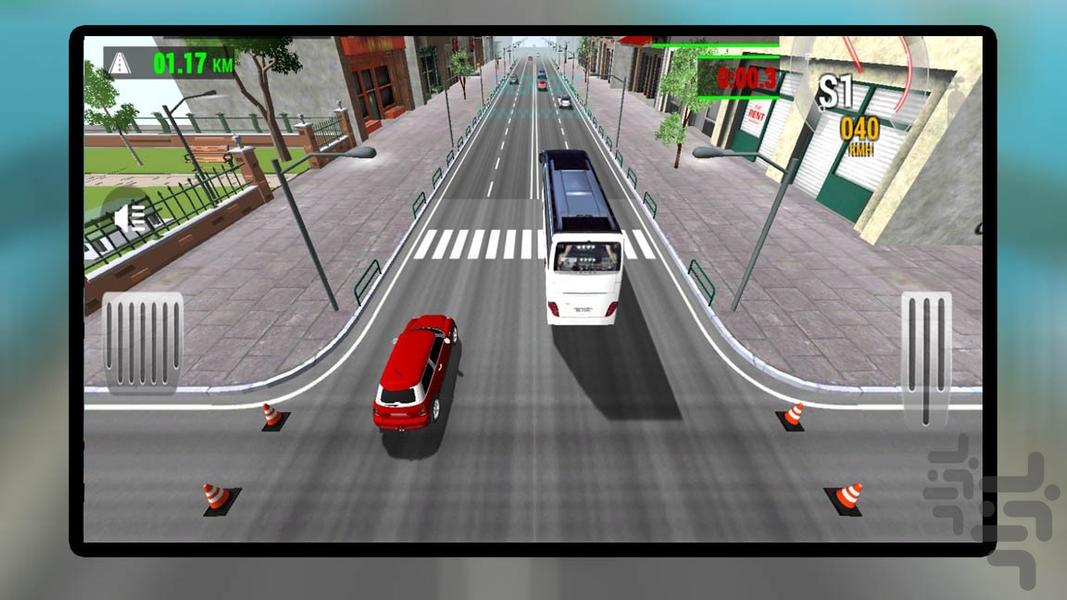 ماشین بازی در ترافیک - Gameplay image of android game