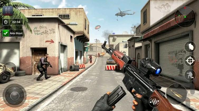 تفنگ بازی در شهر - Gameplay image of android game