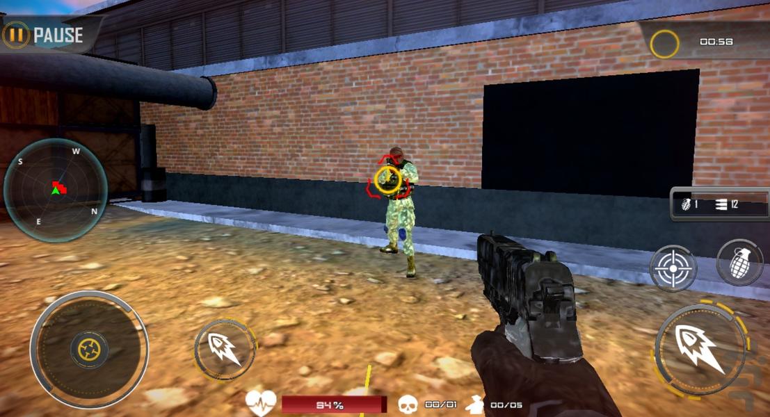 تفنگ بازی - Gameplay image of android game