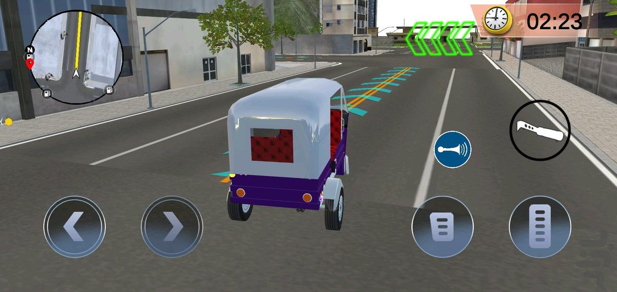 بازی تاکسی توک توک - Gameplay image of android game