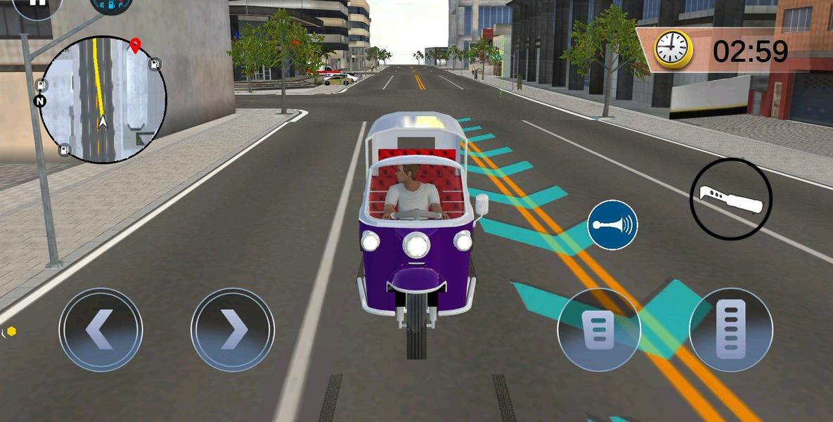 بازی تاکسی توک توک - Gameplay image of android game