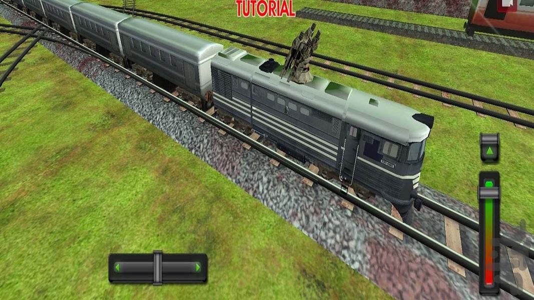 بازی قطار - Gameplay image of android game