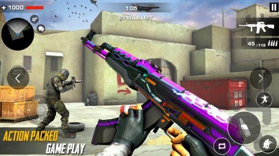 بازی تفنگی نیروی زمینی - Gameplay image of android game