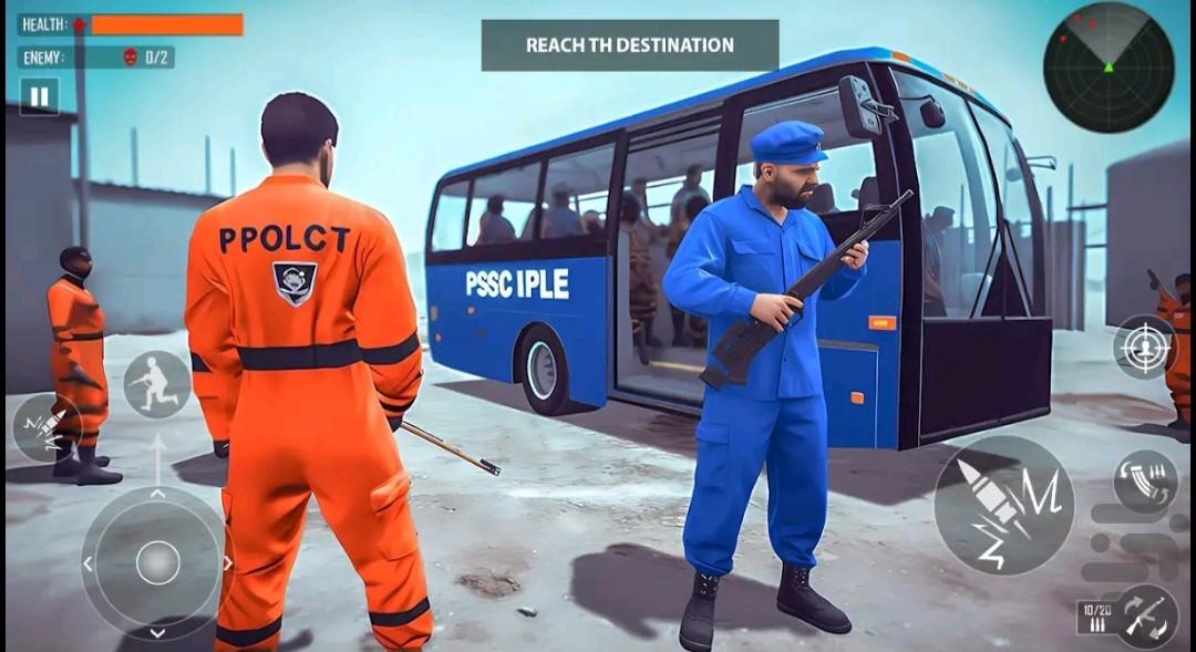 ماشین بازی حمل زندانی - Gameplay image of android game