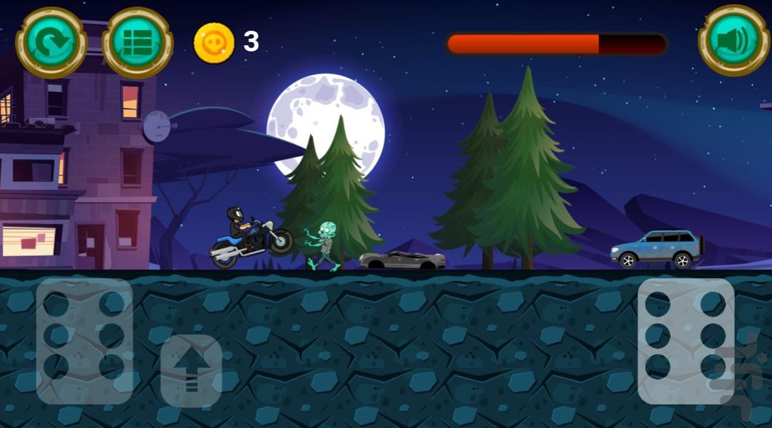 بازی موتور زامبی - Gameplay image of android game