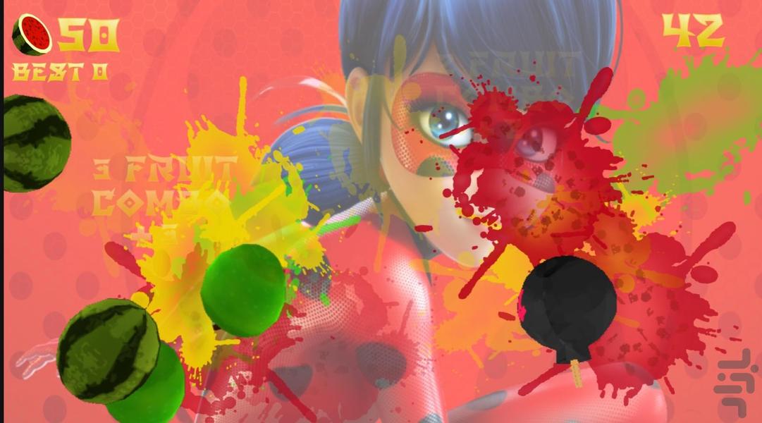 بازی میوه قاچ کن دختر کفشدوزکی - عکس بازی موبایلی اندروید