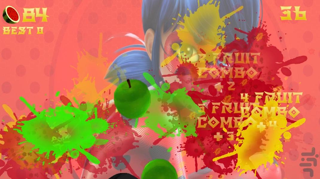 بازی میوه قاچ کن دختر کفشدوزکی - عکس بازی موبایلی اندروید