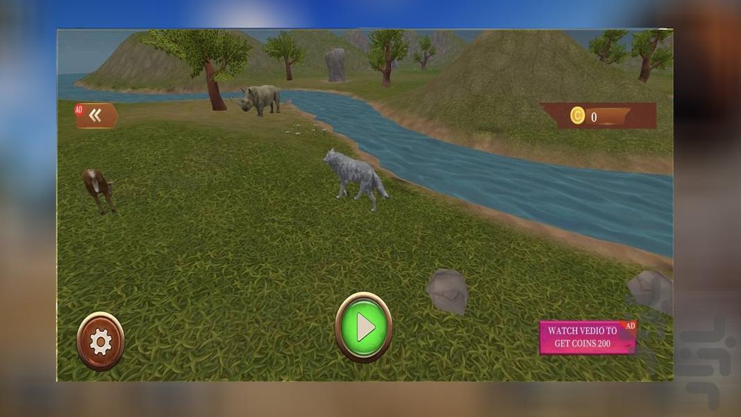 بازی زندگی گرگ ها - Gameplay image of android game