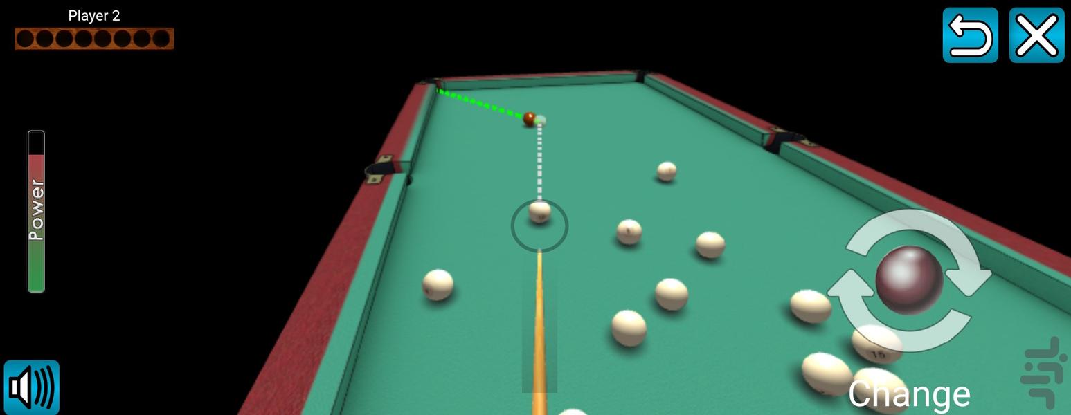 بازی بیلیارد سه بعدی - Gameplay image of android game