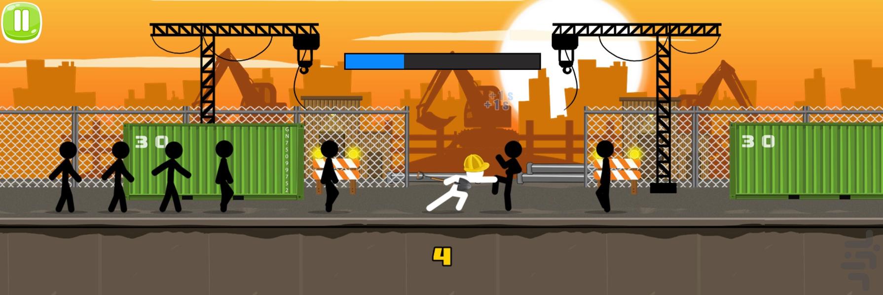 بازی اکشن استیکر جنگجو - Gameplay image of android game