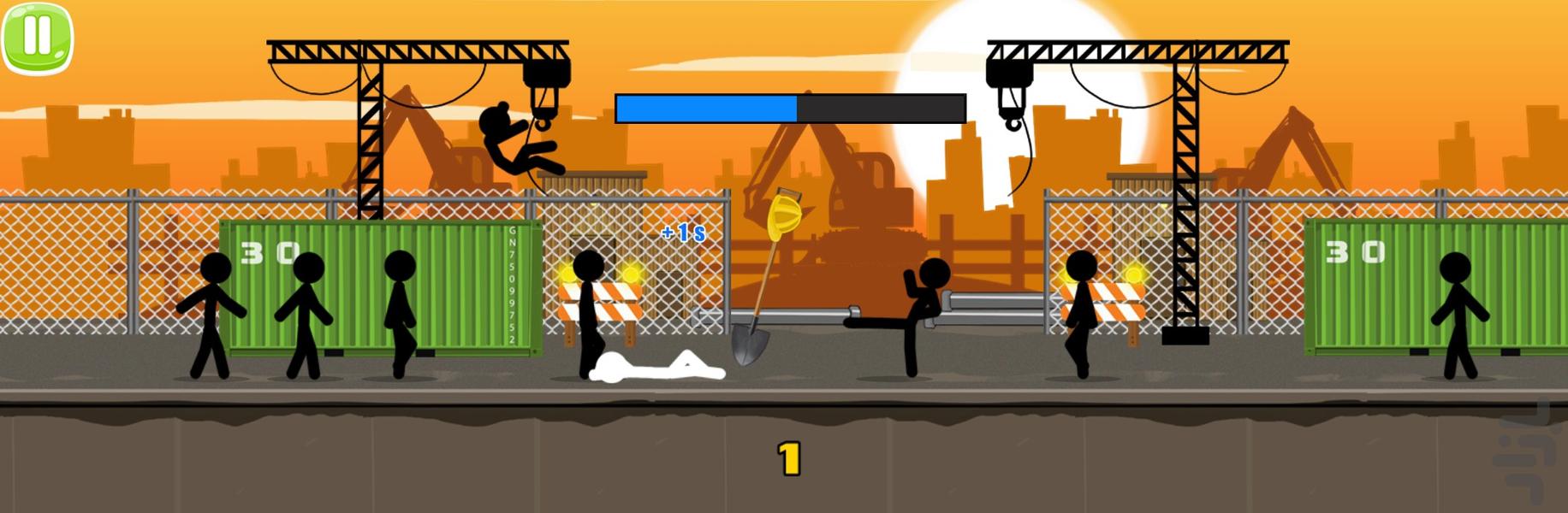 بازی اکشن استیکر جنگجو - Gameplay image of android game