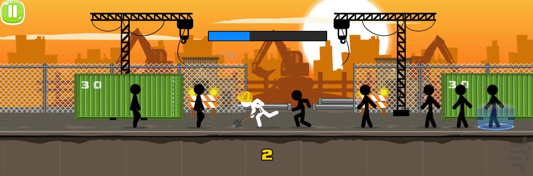 بازی اکشن استیکر جنگجو - Gameplay image of android game