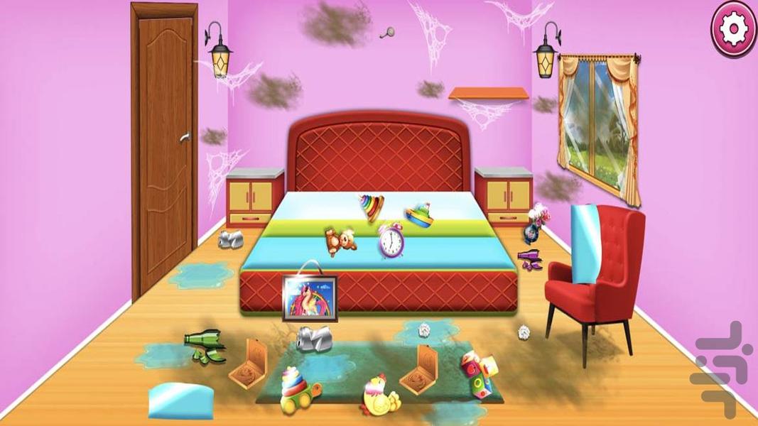 بازی دخترانه خانه داری - Gameplay image of android game