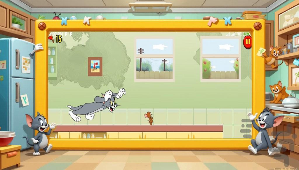 موش و گربه - Gameplay image of android game