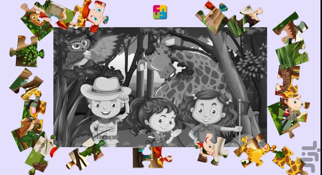 پازل حیوانات - عکس برنامه موبایلی اندروید