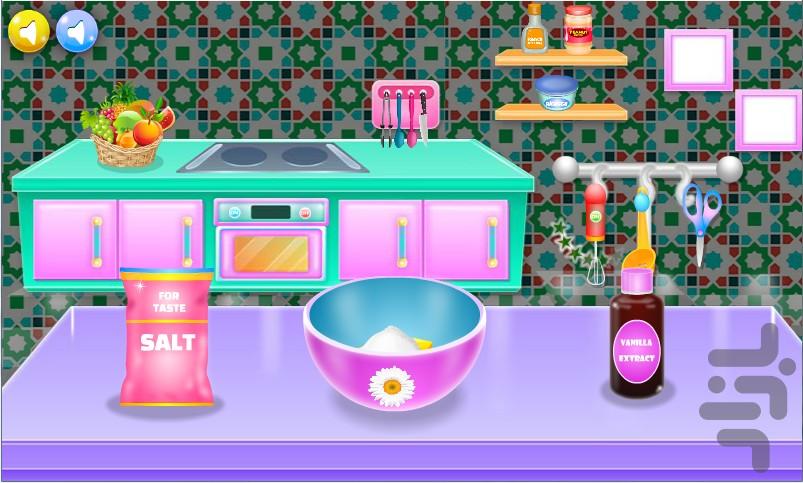 پخت شیرینی های رنگی رنگی - عکس بازی موبایلی اندروید