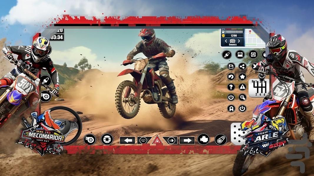 بازی موتور سیکلت - Gameplay image of android game