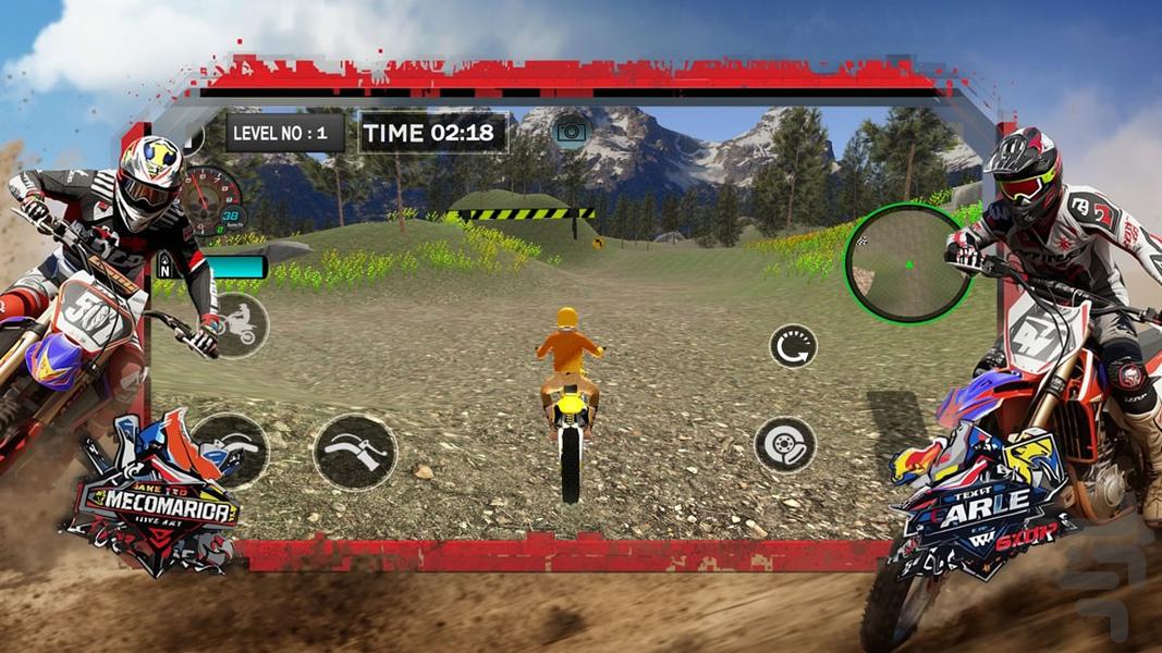 بازی موتور سیکلت - Gameplay image of android game