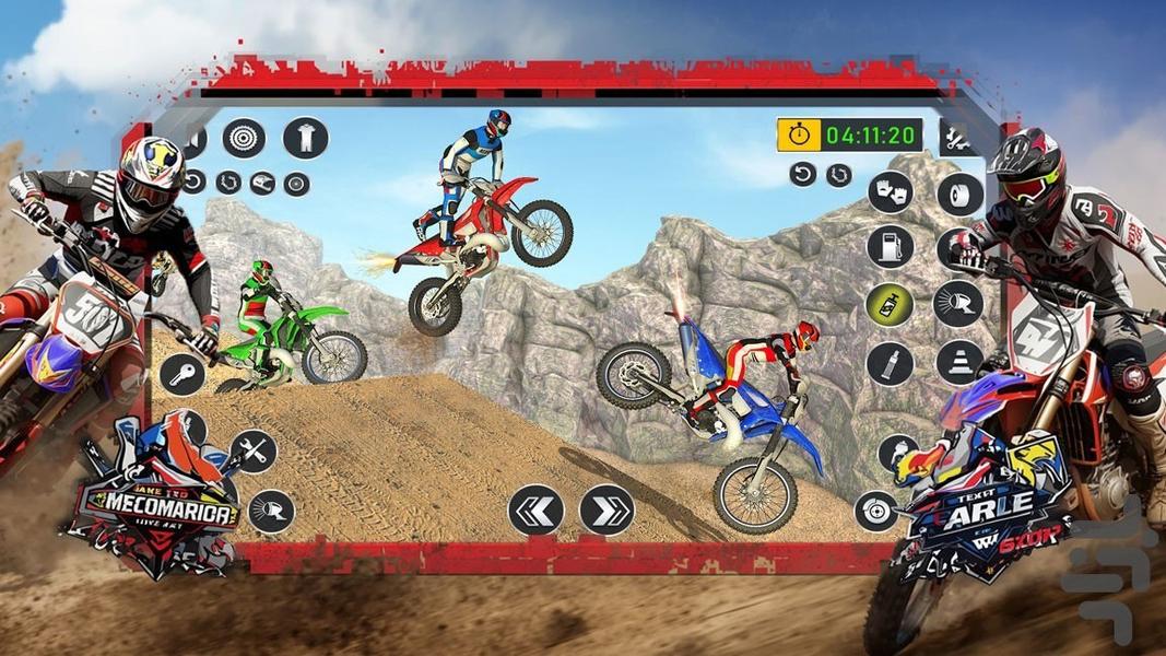 بازی موتور سیکلت - Gameplay image of android game