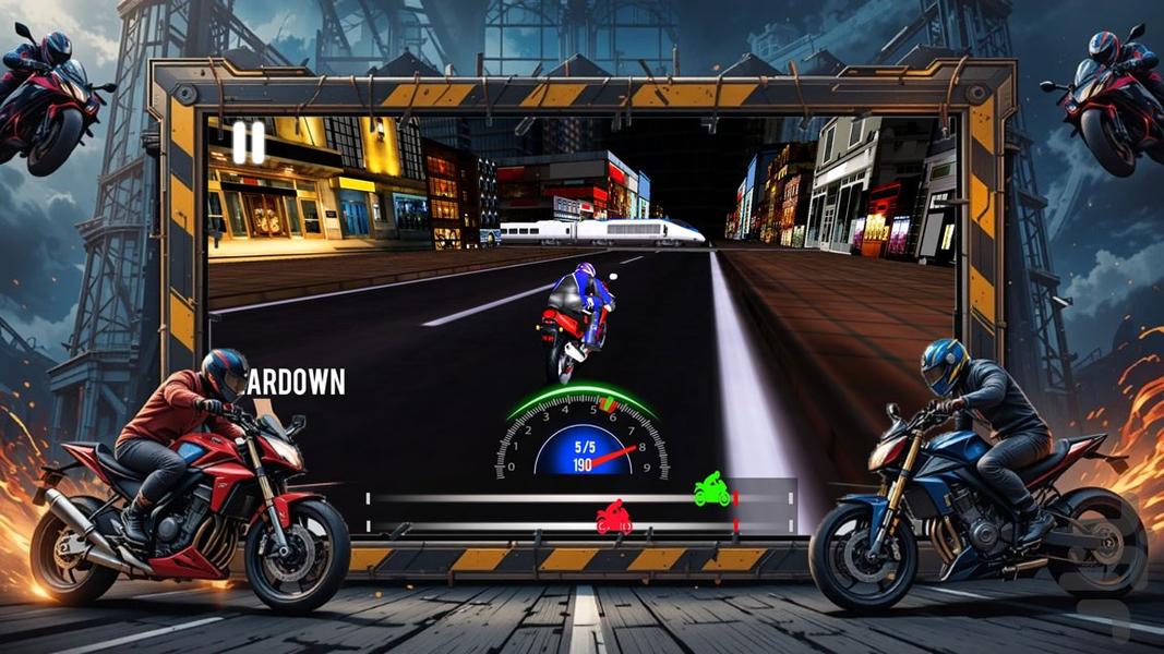 بازی موتوری - Gameplay image of android game