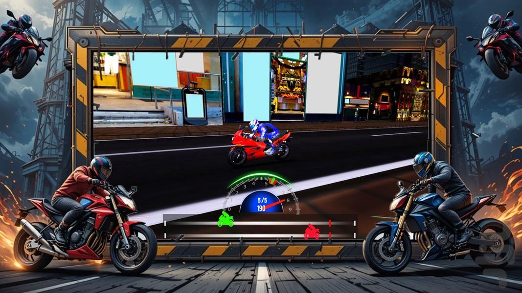 بازی موتوری - Gameplay image of android game