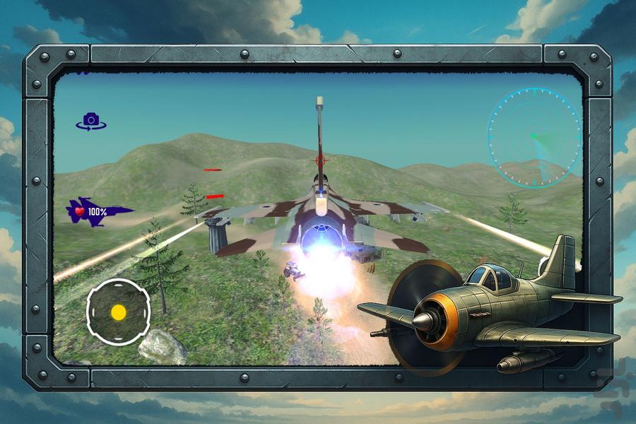 بازی هواپیمای جنگی - عکس بازی موبایلی اندروید