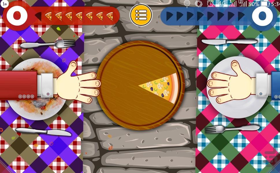 مسابقه پیتزا خوری - Gameplay image of android game