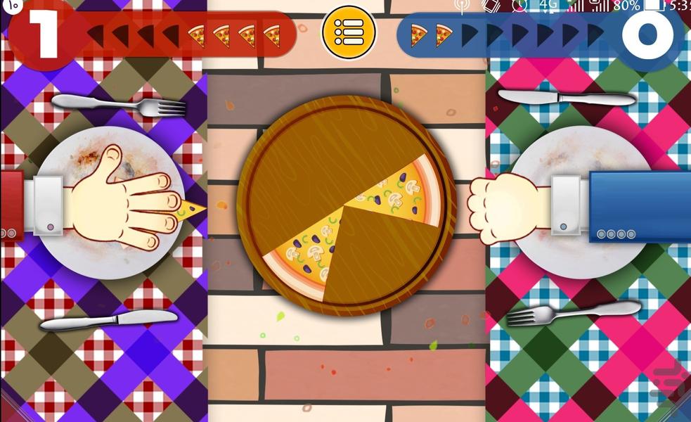 مسابقه پیتزا خوری - Gameplay image of android game