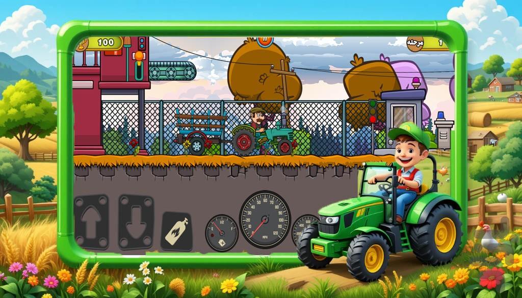 تراکتور بازی - Gameplay image of android game