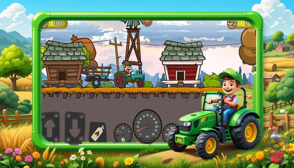تراکتور بازی - Gameplay image of android game