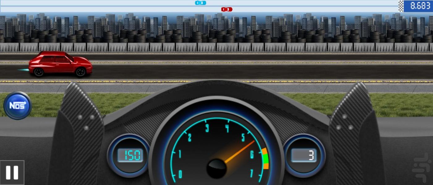 بازی مسابقات ماشین سواری - Gameplay image of android game