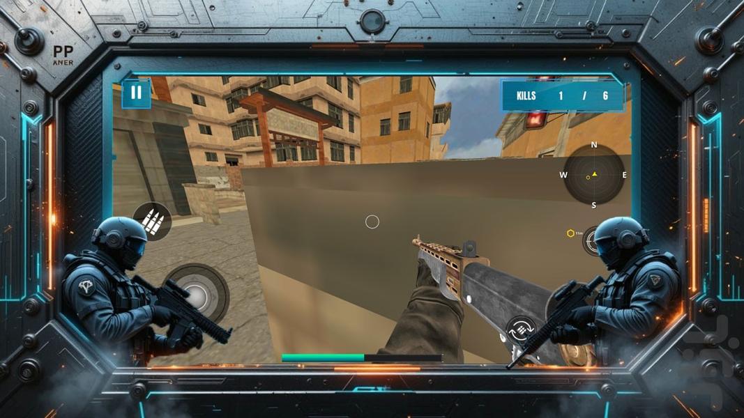 بازی جنگی تکاوران - Gameplay image of android game