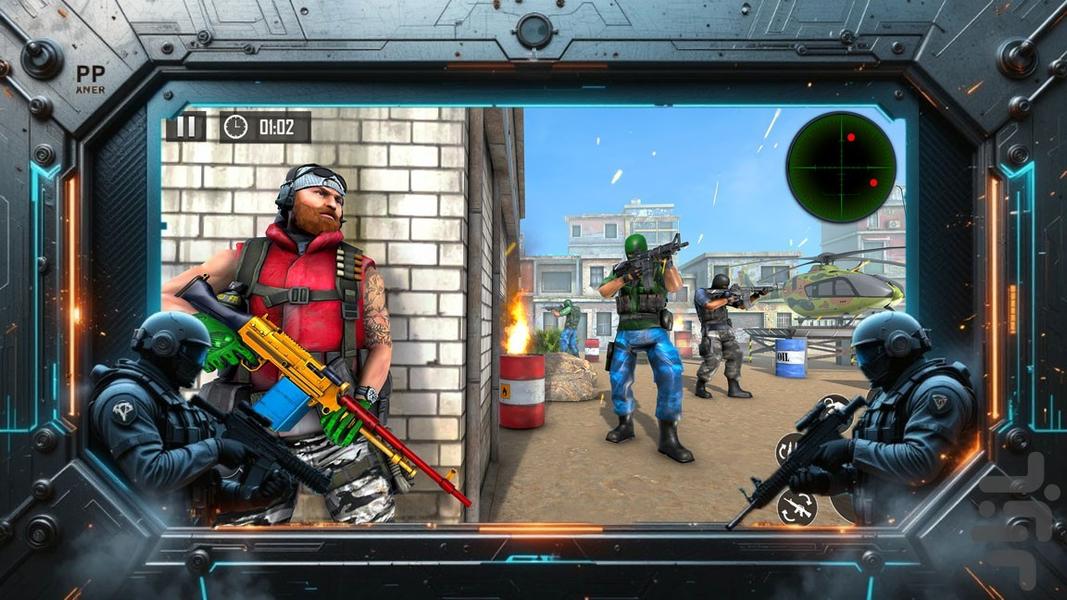 بازی جنگی تکاوران - Gameplay image of android game
