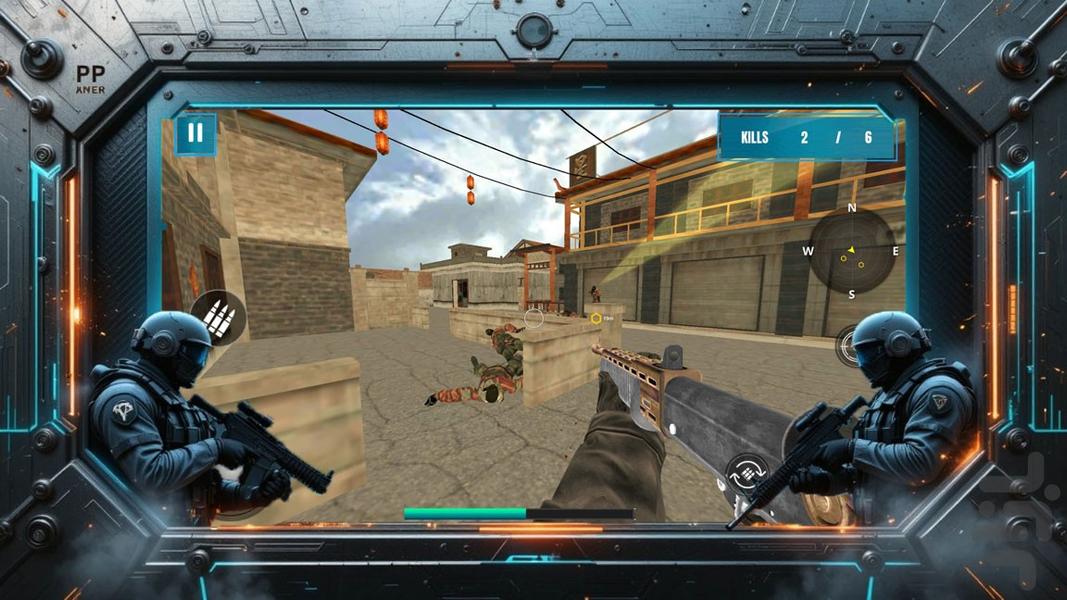 بازی جنگی تکاوران - Gameplay image of android game