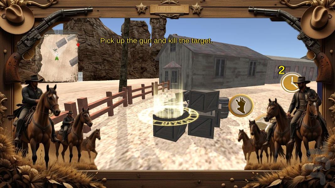 تفنگ بازی کابوی - Gameplay image of android game