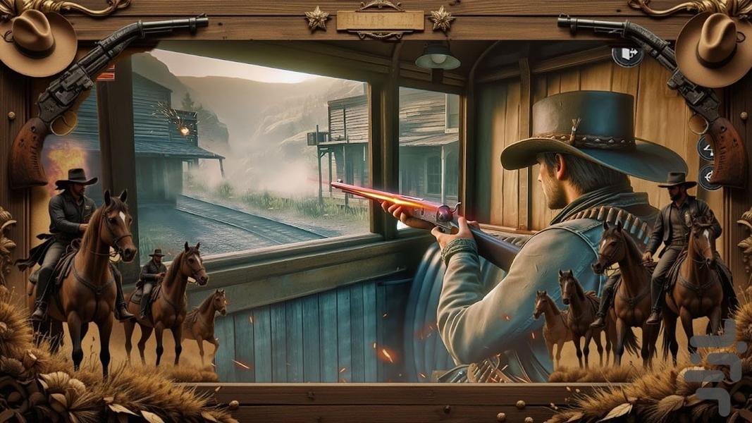 تفنگ بازی کابوی - Gameplay image of android game