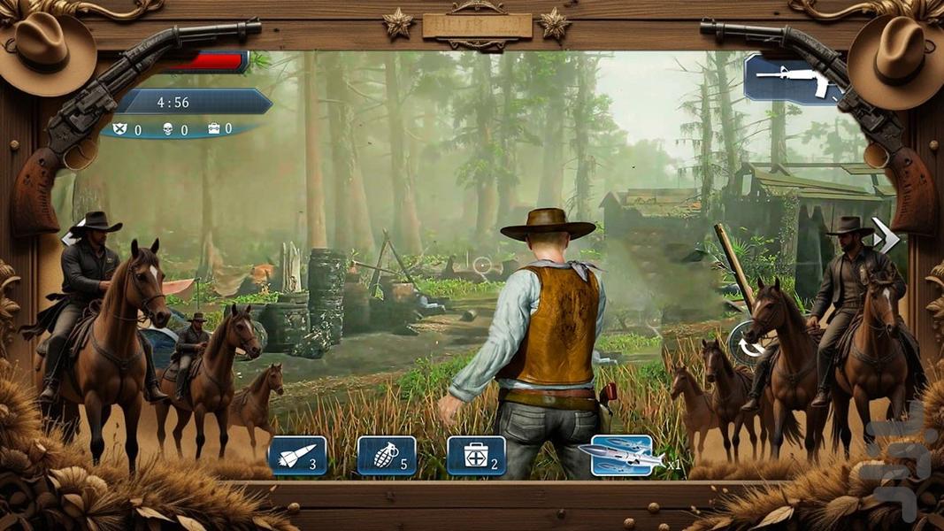 تفنگ بازی کابوی - Gameplay image of android game