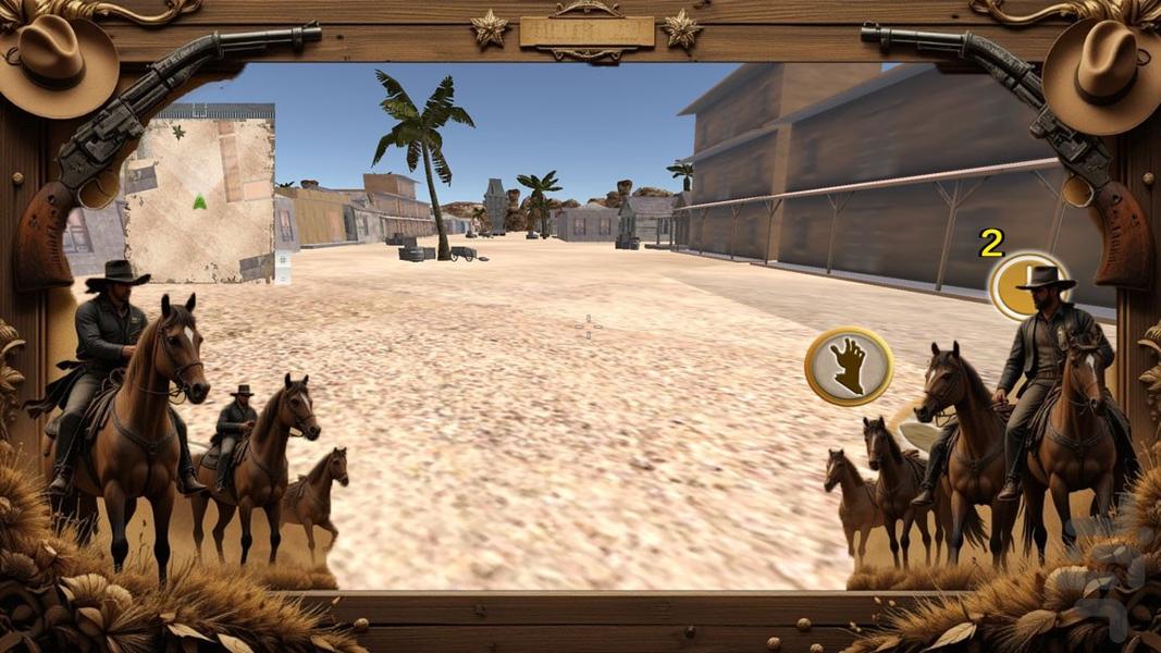 تفنگ بازی کابوی - Gameplay image of android game