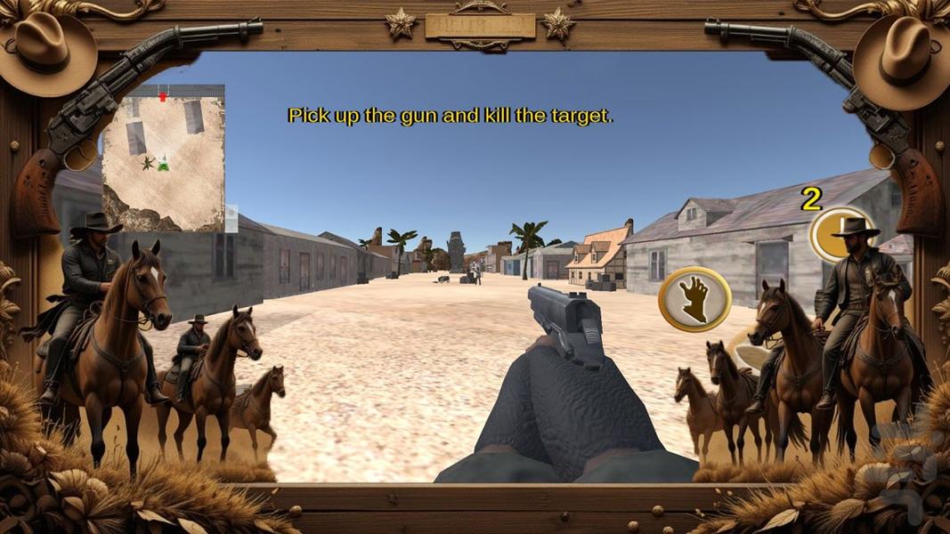 تفنگ بازی کابوی - Gameplay image of android game