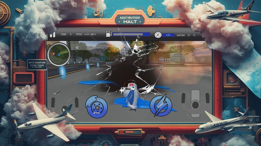بازی خلبان هواپیما - Gameplay image of android game