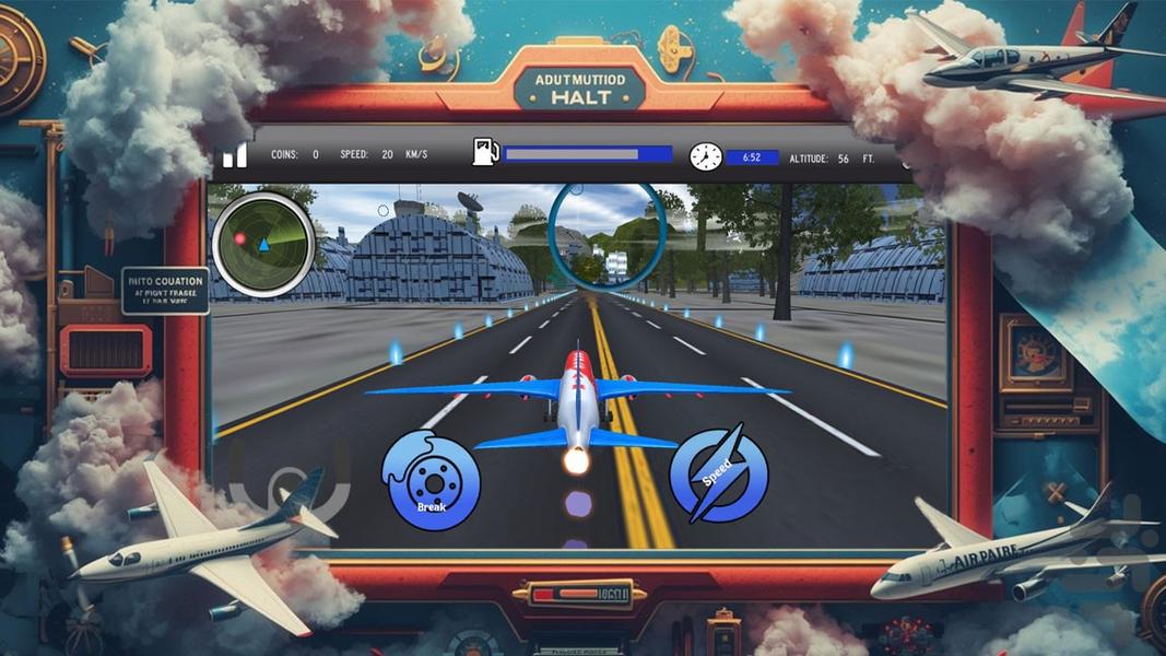 بازی خلبان هواپیما - Gameplay image of android game